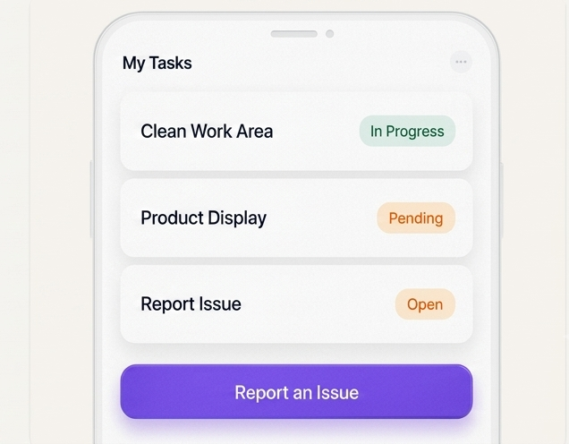 Employee Dashboard Mockup